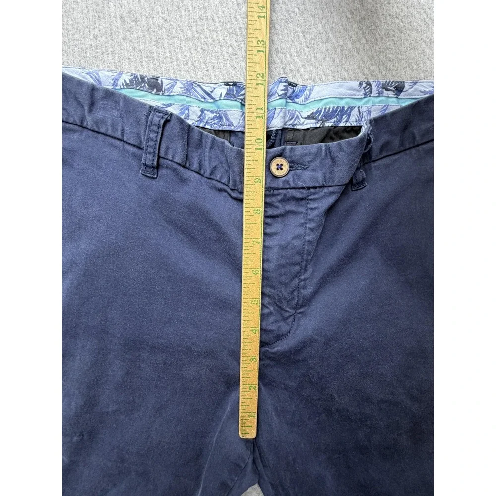 Tommy Bahama Mens 36x30 Blue Stretch Chino Pants Straight‎ Casual